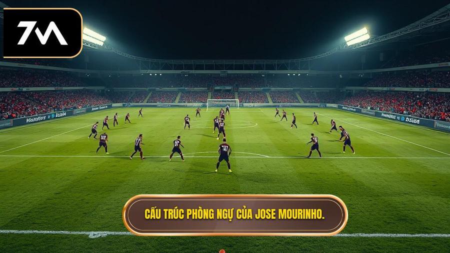 Cấu trúc hệ thống phòng ngự trong chiến thuật Jose Mourinho