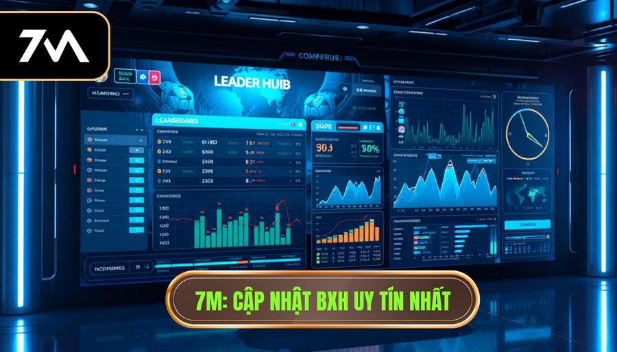 Cập nhật BXH mới nhất: Bảng xếp hạng bóng đá trực tuyến tại 7M